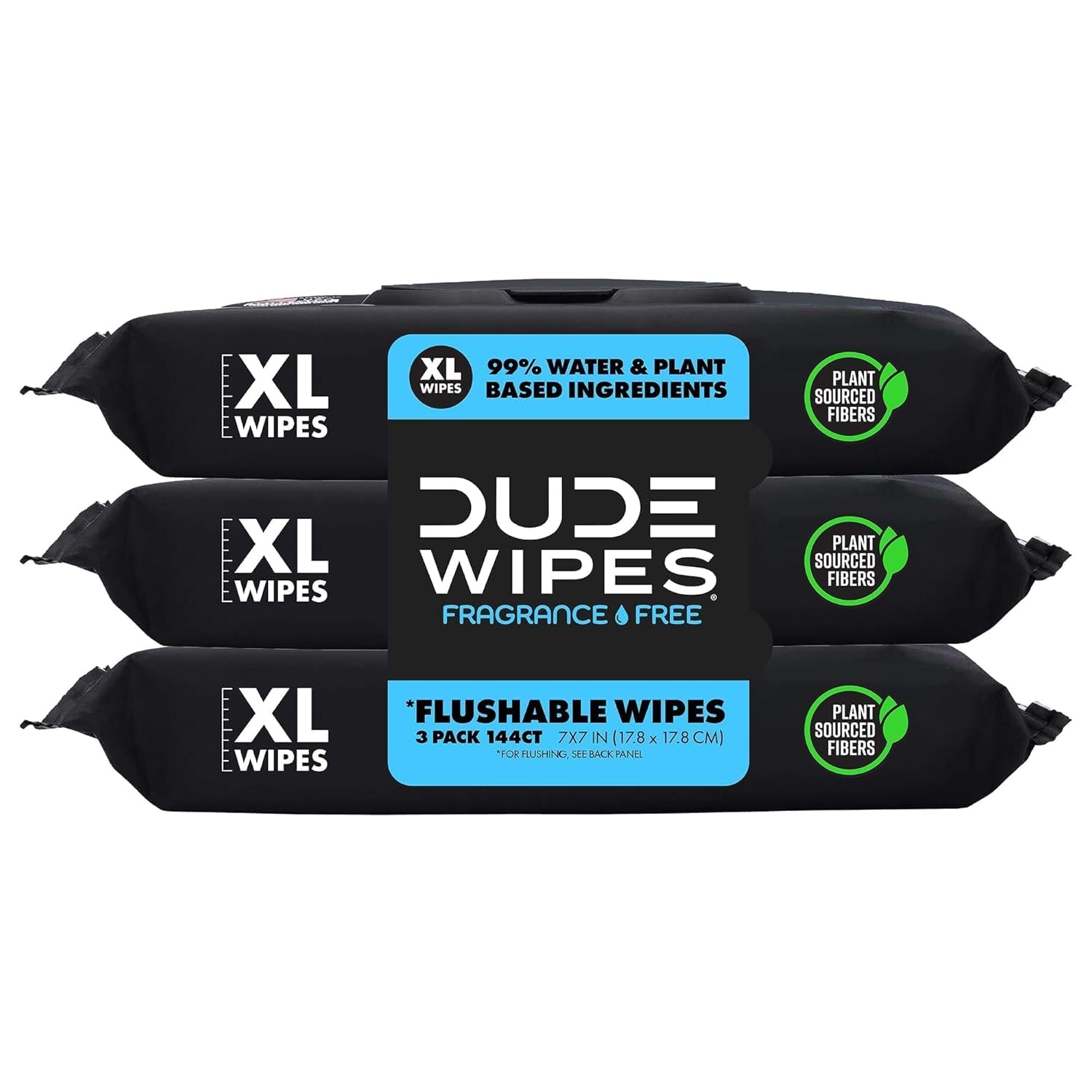 Flushable Wipes - 3 Pack