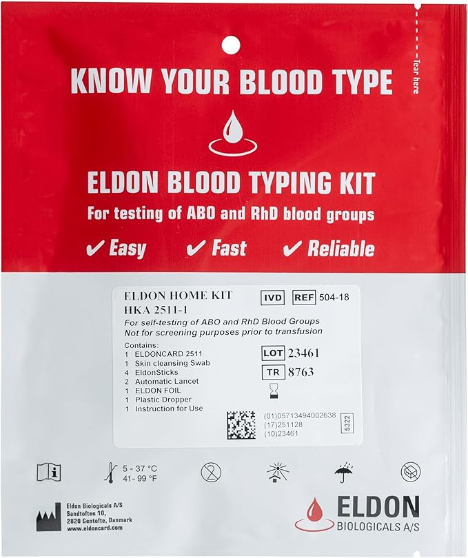 Know your blood type in minutes