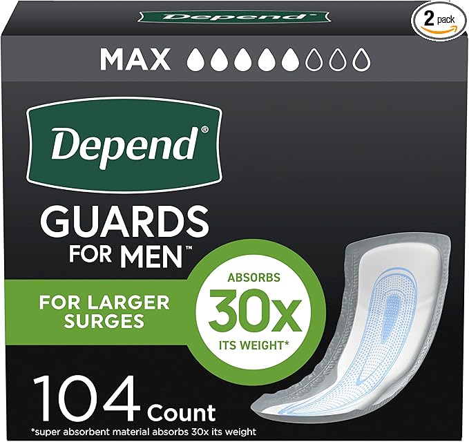 Depend Guards Incontinence Pads for Men
