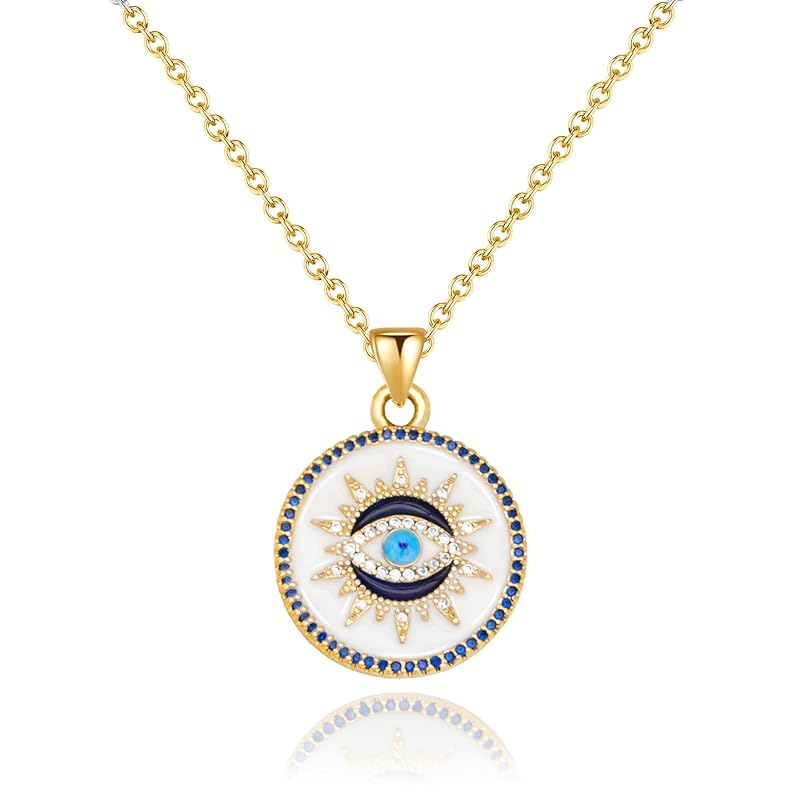 Gold Evil Eye Necklace