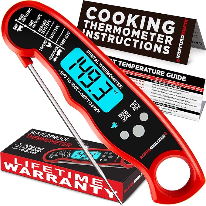 Alpha Grillers Meat Thermometer Digital
