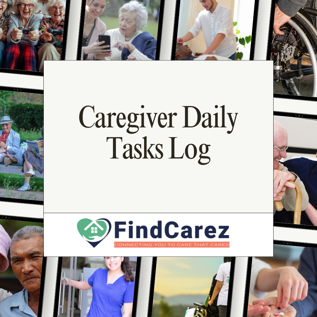 Caregiver Daily Tasks Log